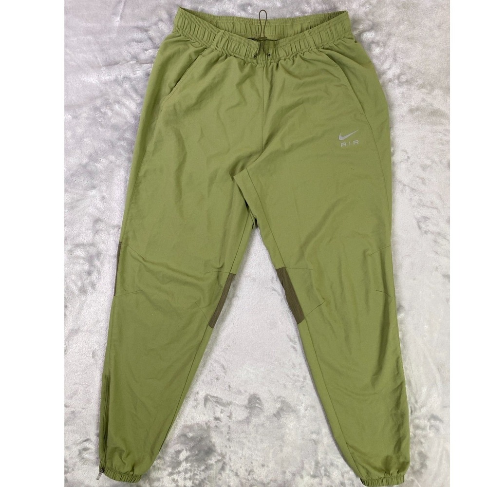Nike Air Track Pants Mens Small Olive Green DQ6220-334 Dri-FIT Joggers